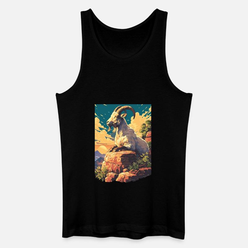 Ziegen Ziege - Männer Bio Tank Top - Schwarz