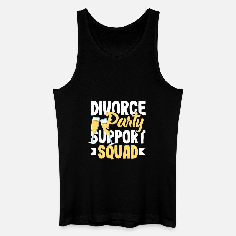 Scheidungspartei Unterstützungskommando Scheidung - Männer Bio Tank Top - Schwarz