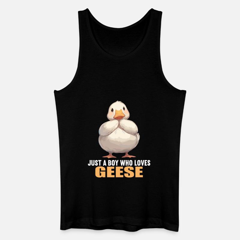 Gänse Gans - Männer Bio Tank Top - Schwarz