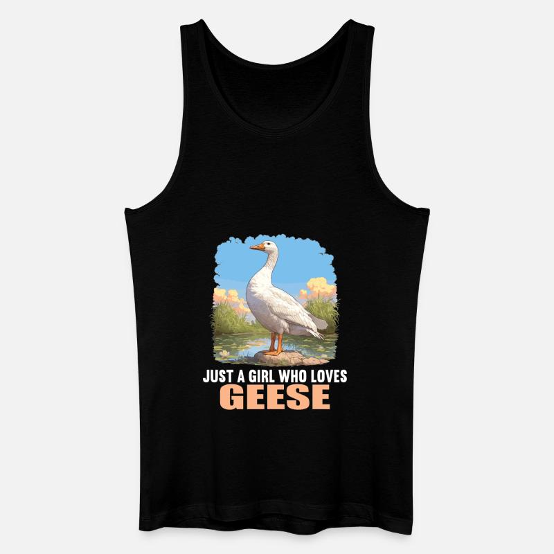 Gänse Gans - Männer Bio Tank Top - Schwarz