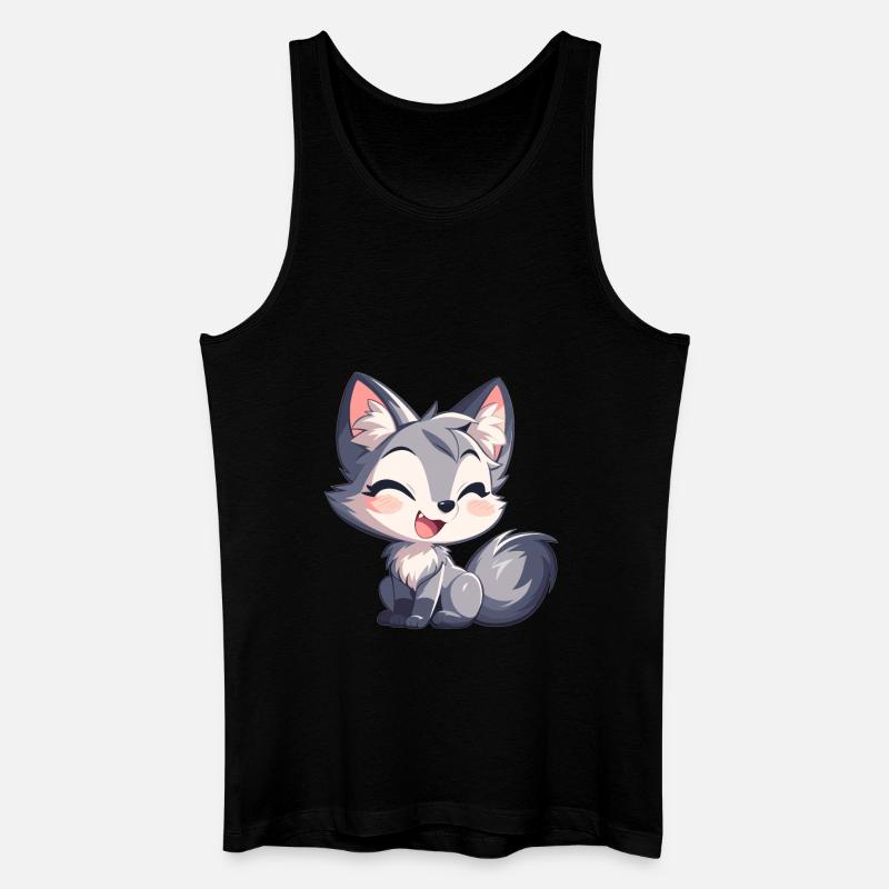 Graufüchse Graufuchs - Männer Bio Tank Top - Schwarz