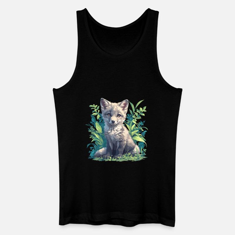 Graufüchse Graufuchs - Männer Bio Tank Top - Schwarz