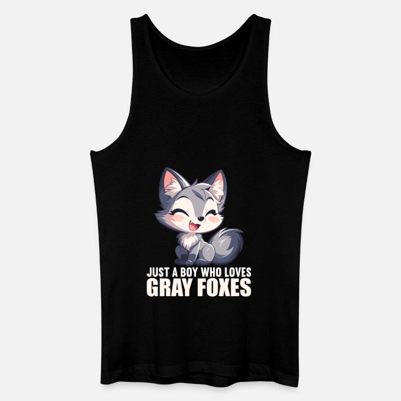 Graufüchse Graufuchs - Männer Bio Tank Top - Schwarz