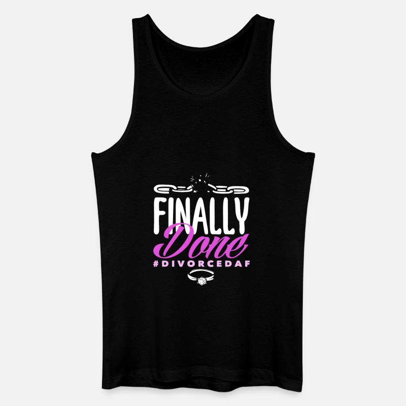 Endlich Gemacht Feiern Scheidung - Männer Bio Tank Top - Schwarz
