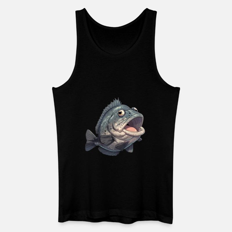 Zackenbarsche Zackenbarsch - Männer Bio Tank Top - Schwarz