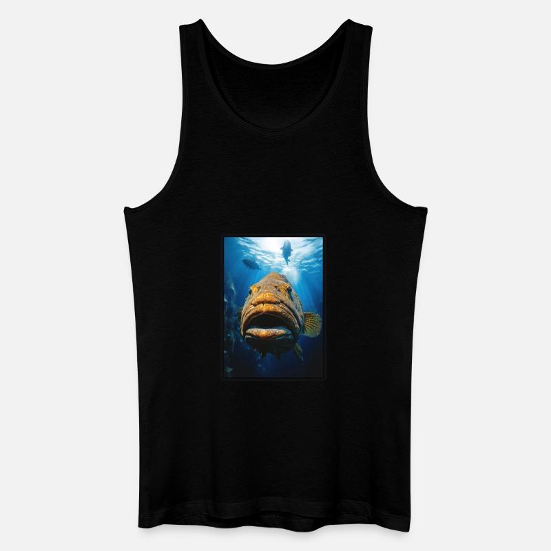 Zackenbarsche Zackenbarsch - Männer Bio Tank Top - Schwarz