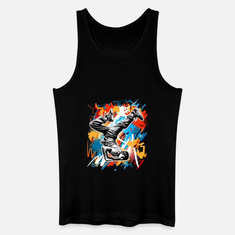 Breakdance - Männer Bio Tank Top - Schwarz