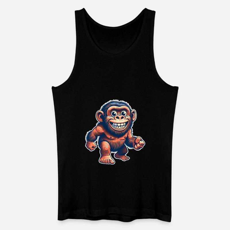 Neandertaler - Männer Bio Tank Top - Schwarz