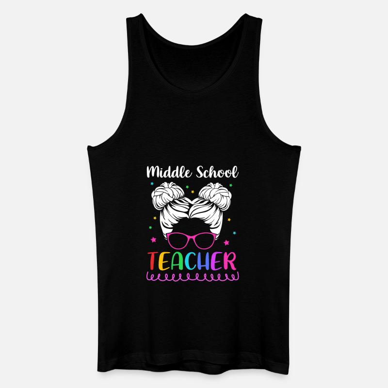 Lehrer der Mittelstufe - Männer Bio Tank Top - Schwarz
