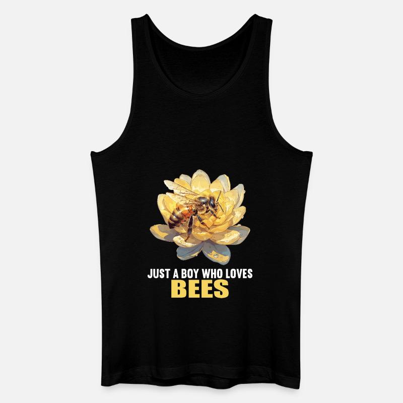 Bienen Biene - Männer Bio Tank Top - Schwarz