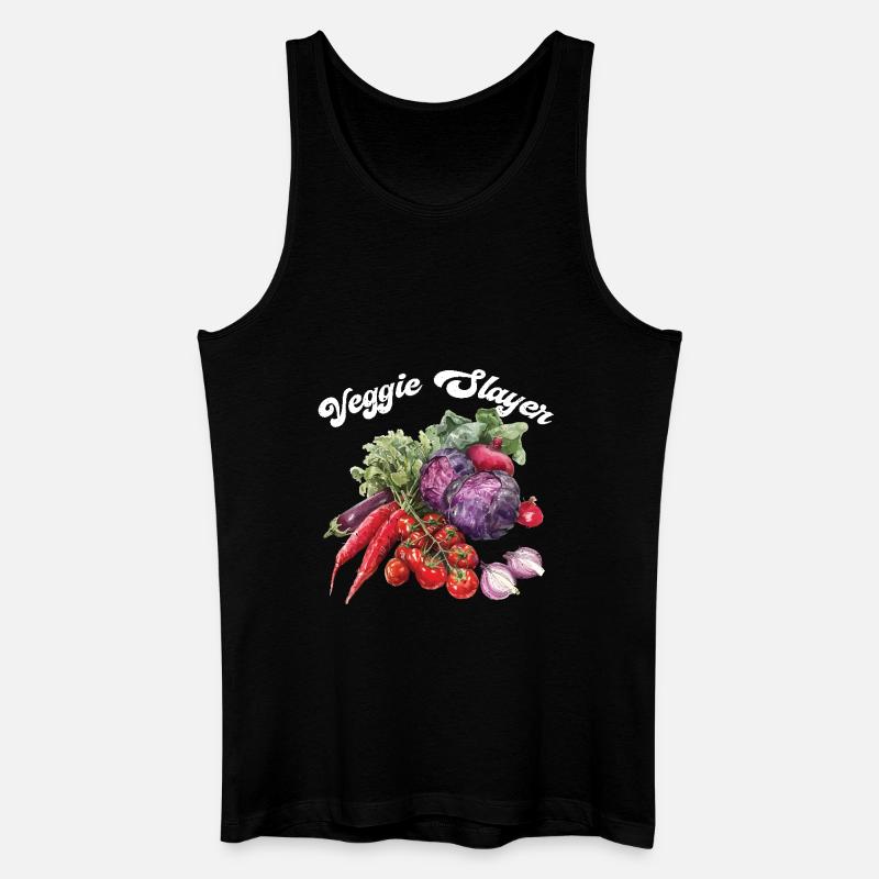 Veggie Slayer 2 - Männer Bio Tank Top - Schwarz