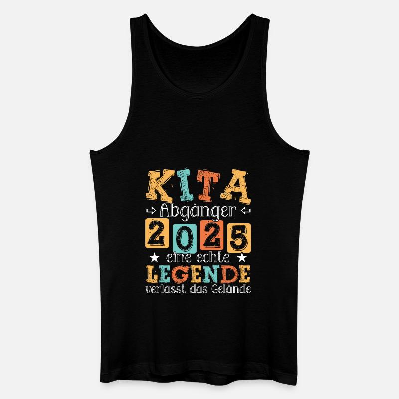 Schulkind 2025 Einschulung Erstklässler - Männer Bio Tank Top - Schwarz