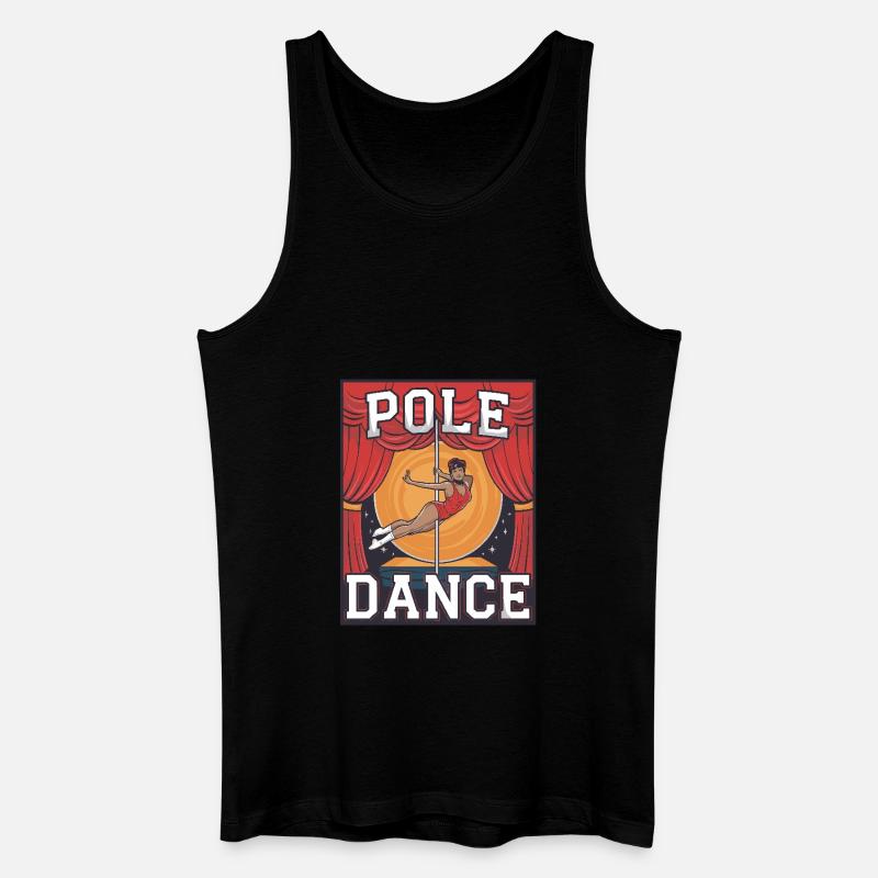 Pole Dance Pole Tänzerin Stangentanz - Männer Bio Tank Top - Schwarz