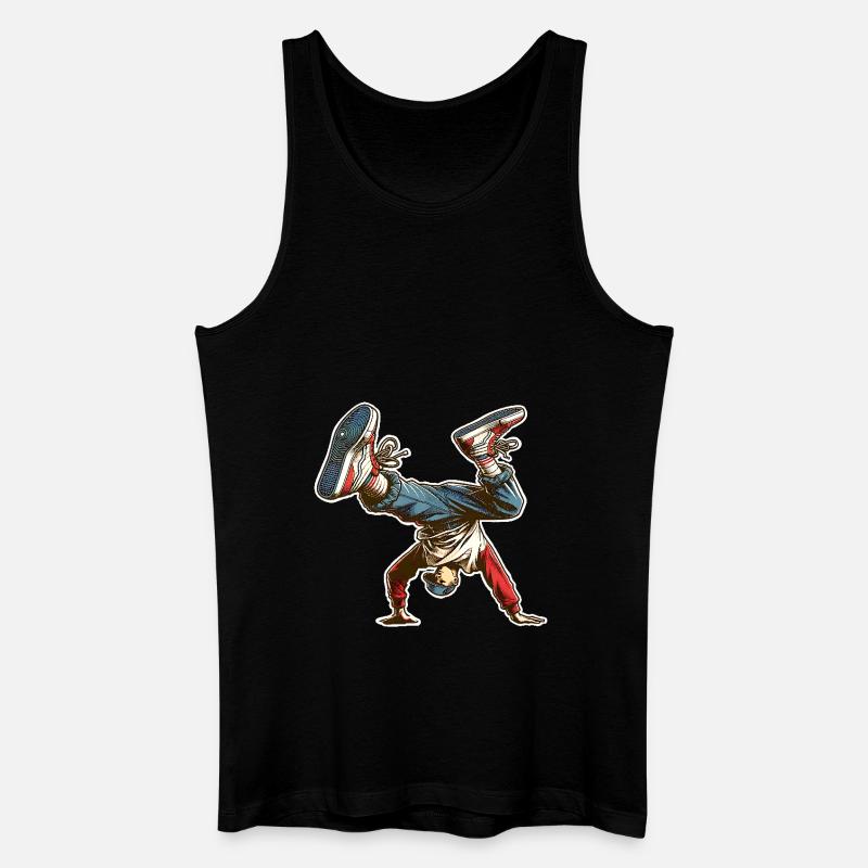 Breakdance - Männer Bio Tank Top - Schwarz