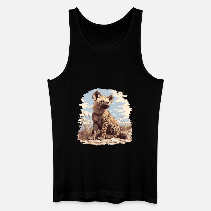 Hyänen Hyäne - Männer Bio Tank Top - Schwarz