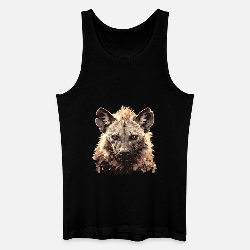 Hyänen Hyäne - Männer Bio Tank Top - Schwarz