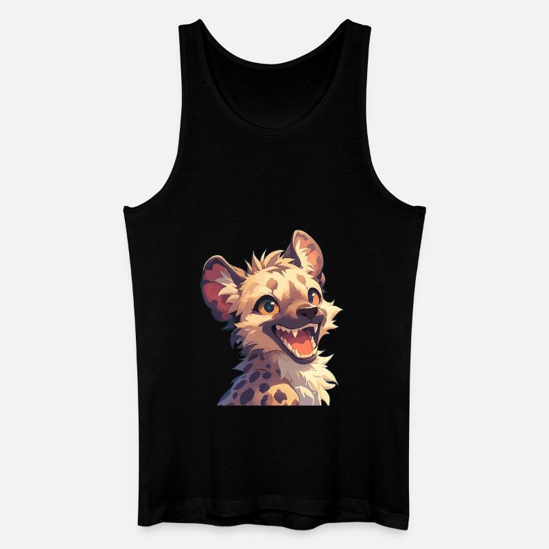Hyänen Hyäne - Männer Bio Tank Top - Schwarz