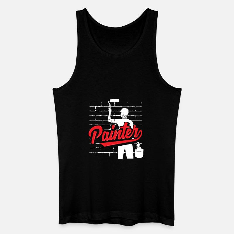 Painter Wall Art Creativity - Men’s Organic Tank Top - black