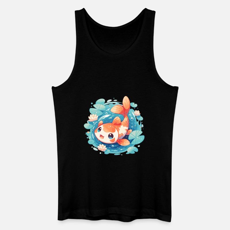 Kois Koi Karpfen - Männer Bio Tank Top - Schwarz