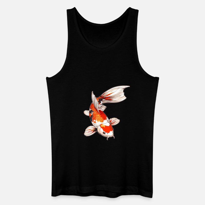 Kois Koi Karpfen - Männer Bio Tank Top - Schwarz