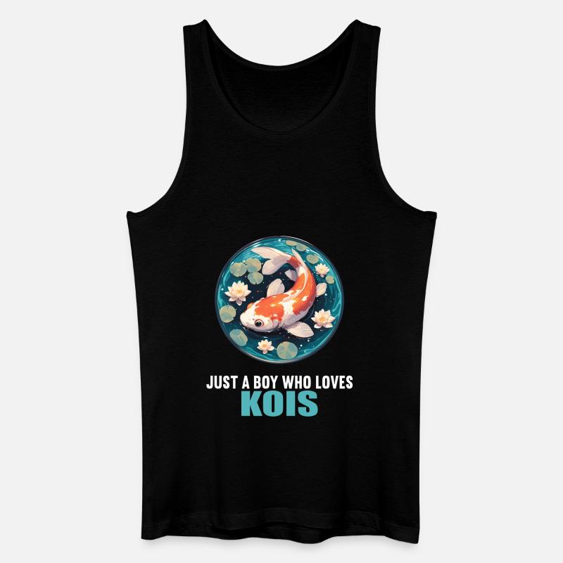 Kois Koi Karpfen - Männer Bio Tank Top - Schwarz