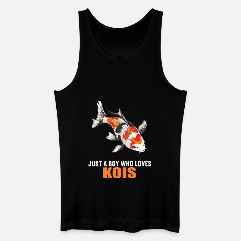 Kois Koi Karpfen - Männer Bio Tank Top - Schwarz