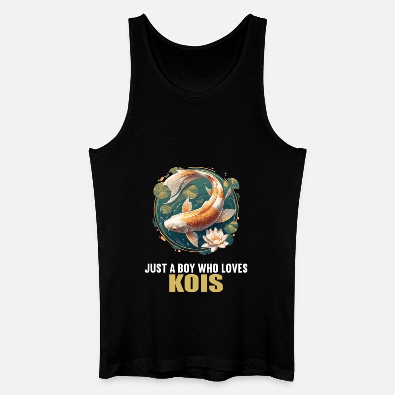 Kois Koi Karpfen - Männer Bio Tank Top - Schwarz
