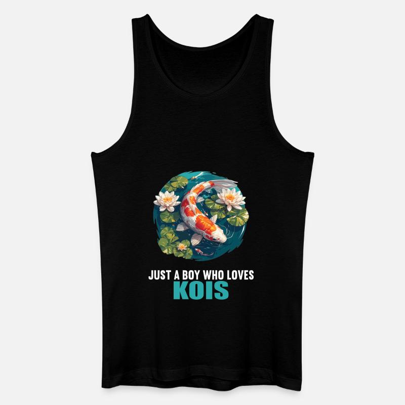 Kois Koi Karpfen - Männer Bio Tank Top - Schwarz