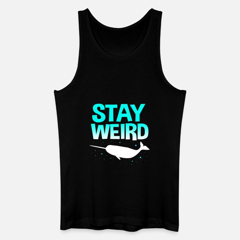 Narwal - Männer Bio Tank Top - Schwarz