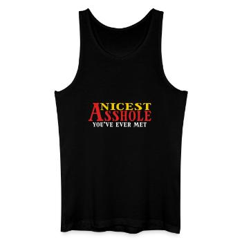 Nicest Asshole You've Ever Met Humorvolle Aussage - Männer Bio Tank Top - Schwarz - Vorne