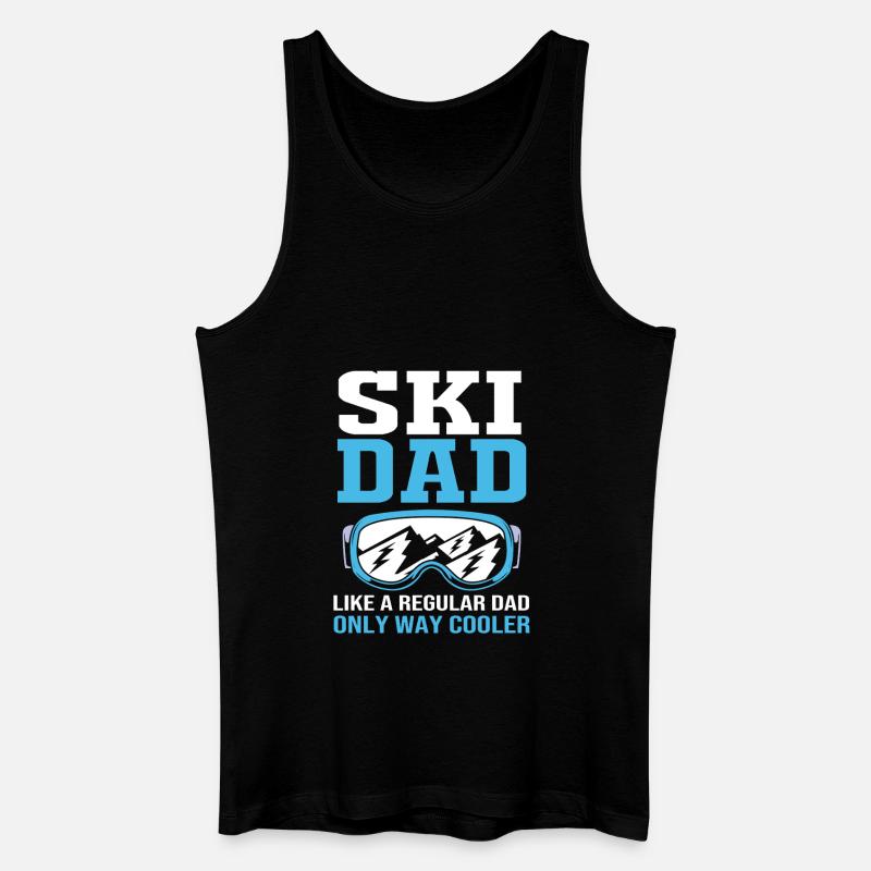Ski Skiurlaub - Männer Bio Tank Top - Schwarz