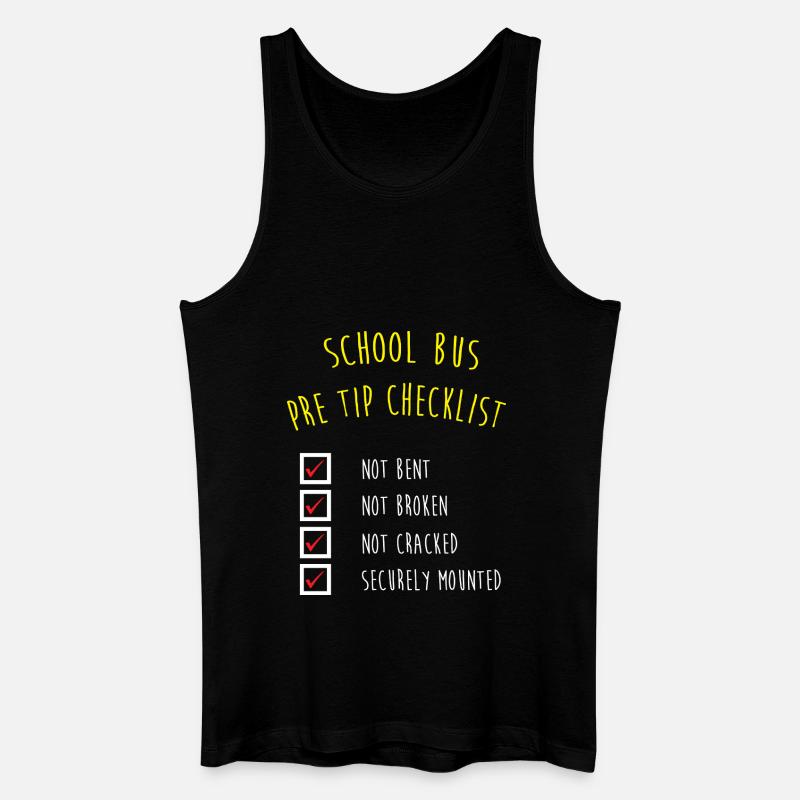 Schulbusfahrer Schulbus - Männer Bio Tank Top - Schwarz