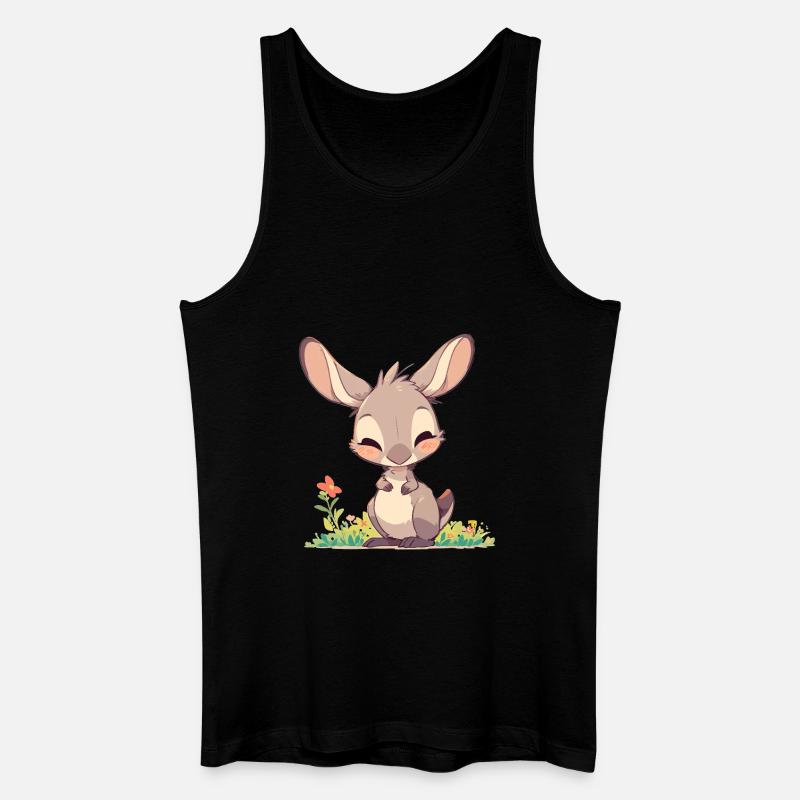 Kängurus Känguru - Männer Bio Tank Top - Schwarz
