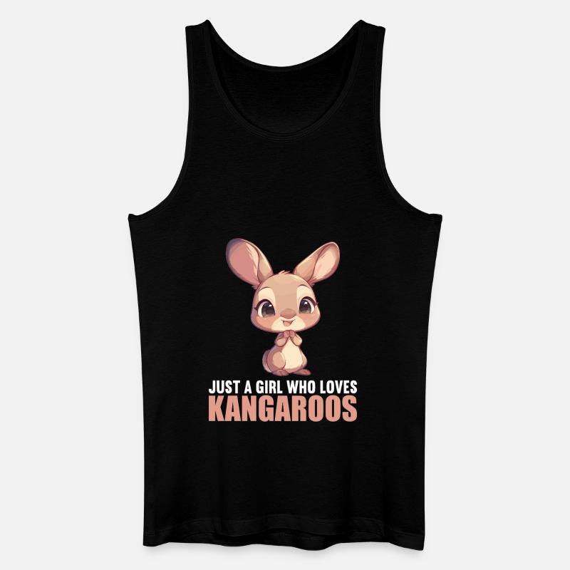 Kängurus Känguru - Männer Bio Tank Top - Schwarz