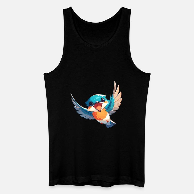 Eisvögel Eisvogel - Männer Bio Tank Top - Schwarz