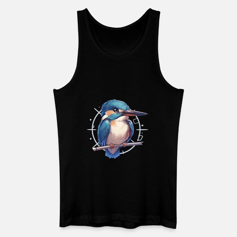 Eisvögel Eisvogel - Männer Bio Tank Top - Schwarz
