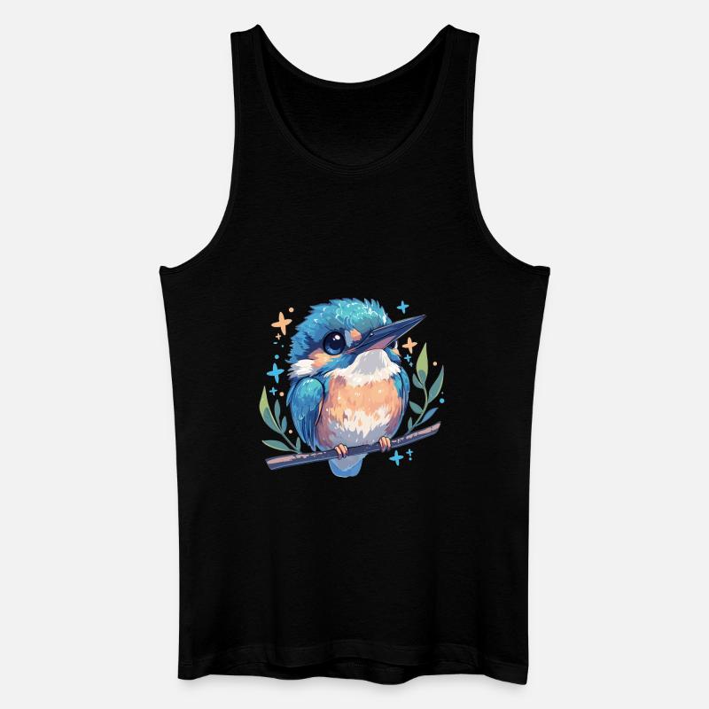Eisvögel Eisvogel - Männer Bio Tank Top - Schwarz