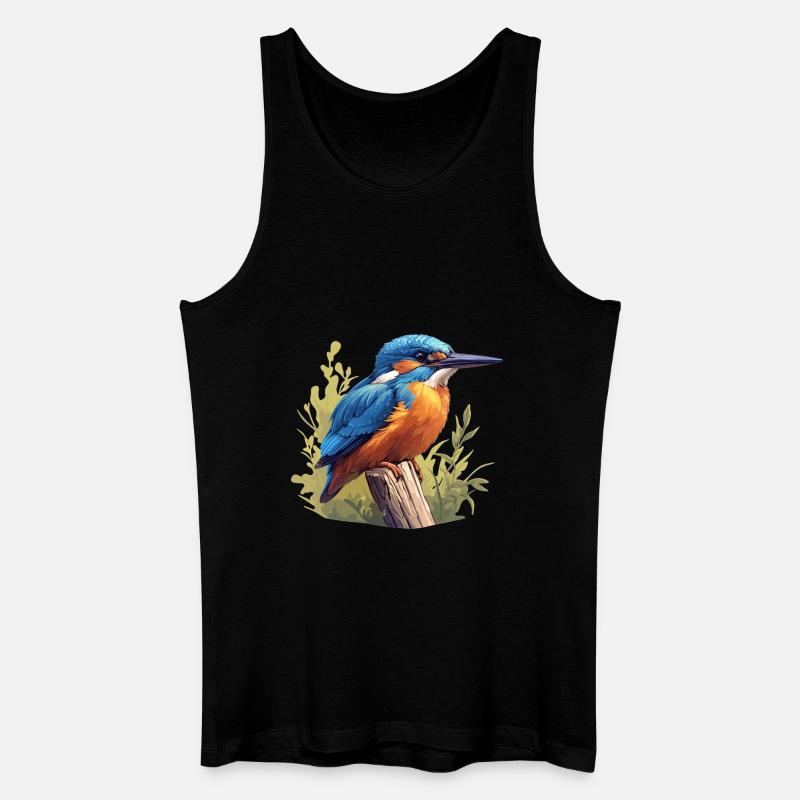 Eisvögel Eisvogel - Männer Bio Tank Top - Schwarz