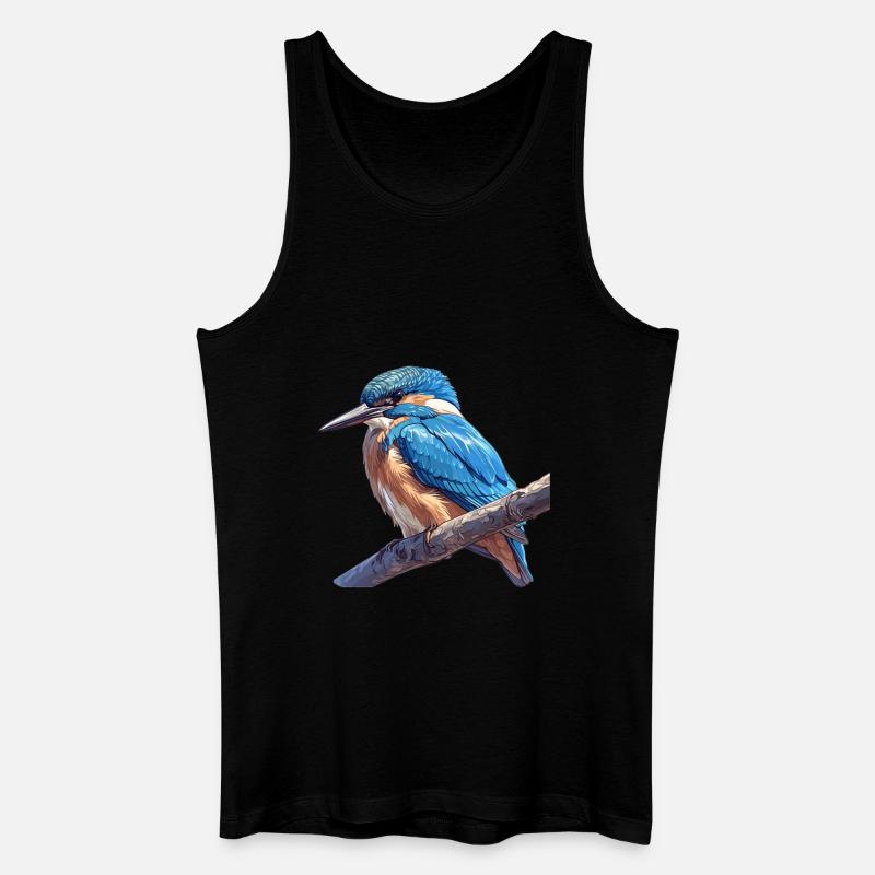 Eisvögel Eisvogel - Männer Bio Tank Top - Schwarz