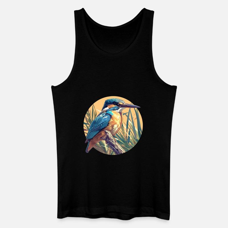 Eisvögel Eisvogel - Männer Bio Tank Top - Schwarz