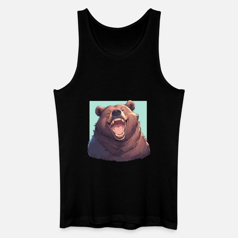 Kodiakbären Kodiakbär - Männer Bio Tank Top - Schwarz