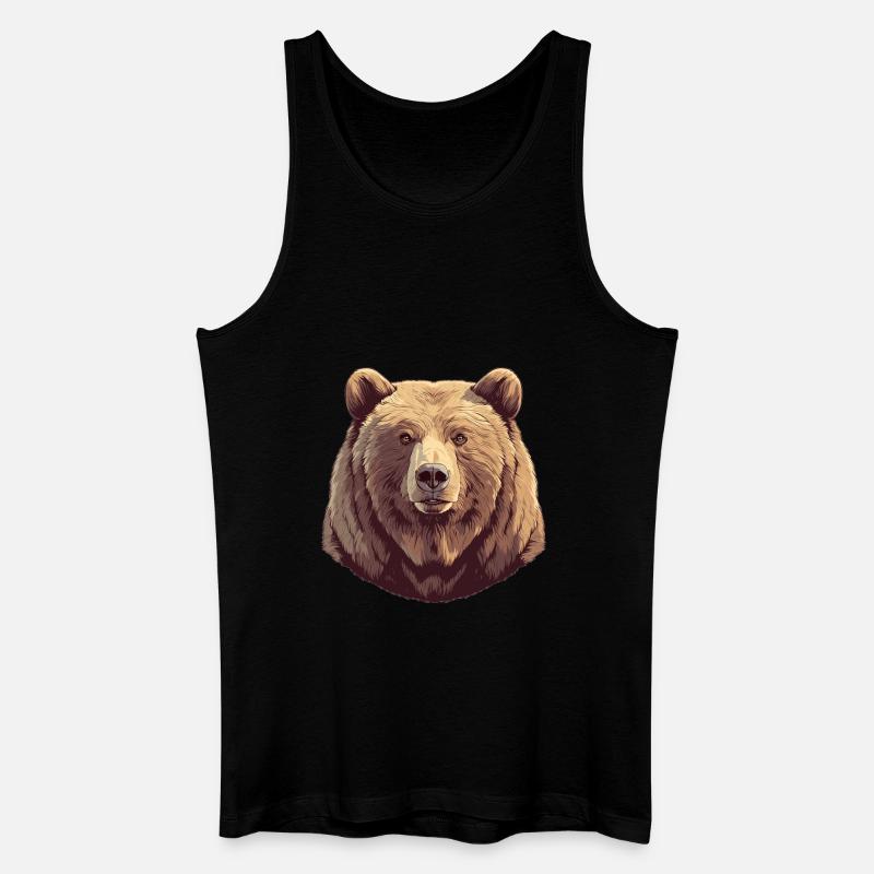 Kodiakbären Kodiakbär - Männer Bio Tank Top - Schwarz