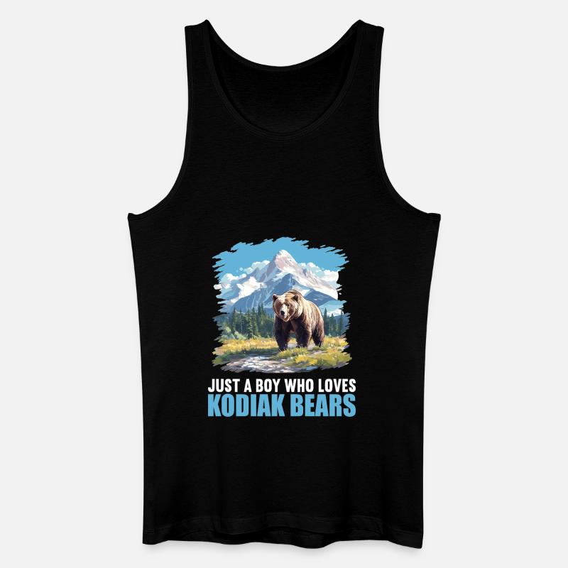 Kodiakbären Kodiakbär - Männer Bio Tank Top - Schwarz