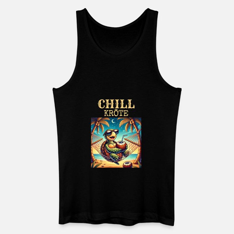 CHILL Kröte - Männer Bio Tank Top - Schwarz