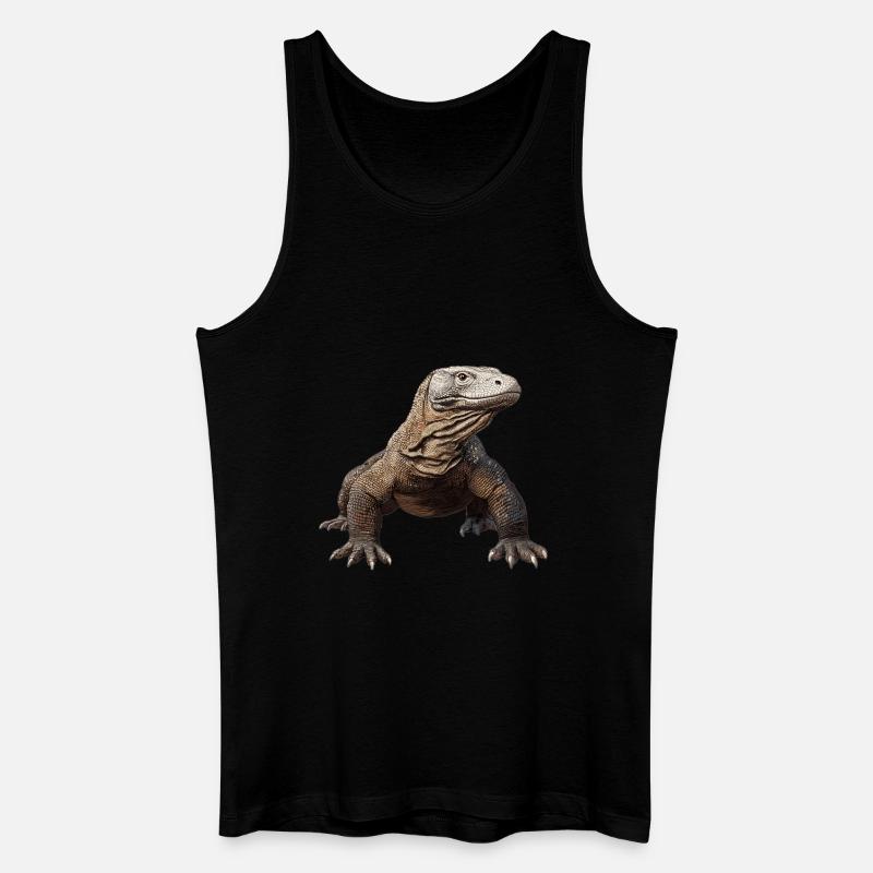 Komodowarane Komodowaran - Männer Bio Tank Top - Schwarz