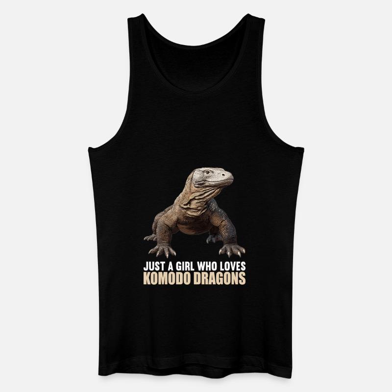 Komodowarane Komodowaran - Männer Bio Tank Top - Schwarz