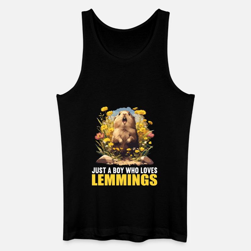 Lemminge Lemming - Männer Bio Tank Top - Schwarz
