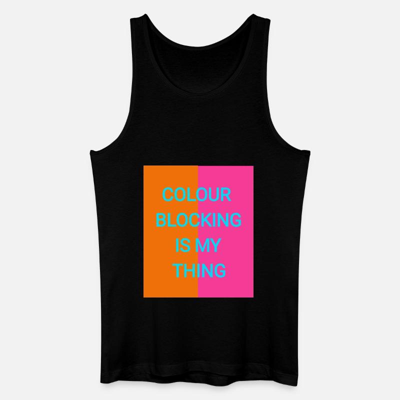 Farben mix - Männer Bio Tank Top - Schwarz