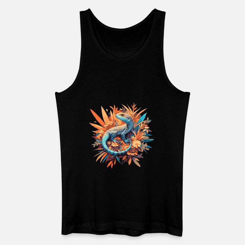 Eidechsen Eidechse - Männer Bio Tank Top - Schwarz