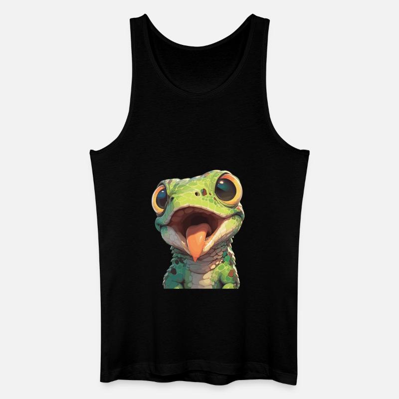 Eidechsen Eidechse - Männer Bio Tank Top - Schwarz